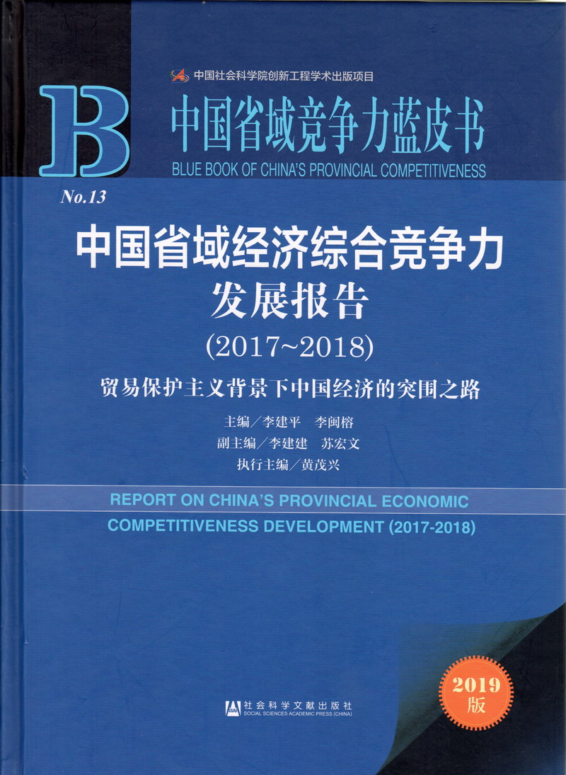 小逼操爽了中国省域经济综合竞争力发展报告（2017-2018）